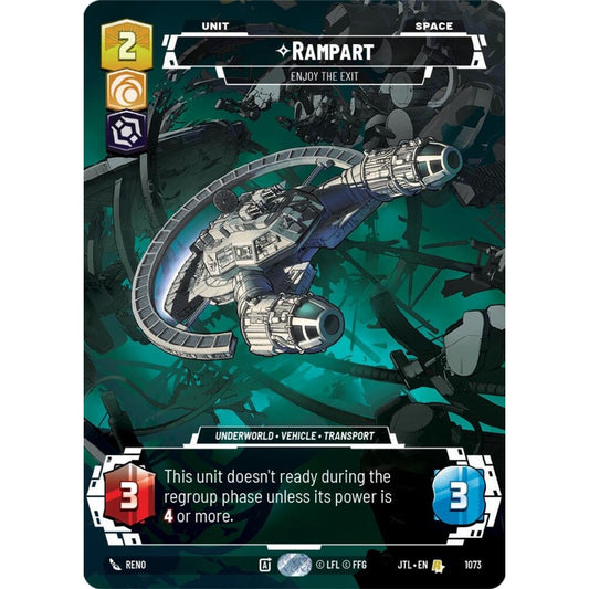 Rampart, R, JTL 1073) Prestige Foil, Star Wars Unlimited
