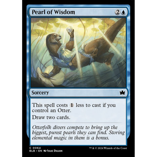 Pearl of Wisdom, 64, common, Magic: The Gathering, Bloomburrow