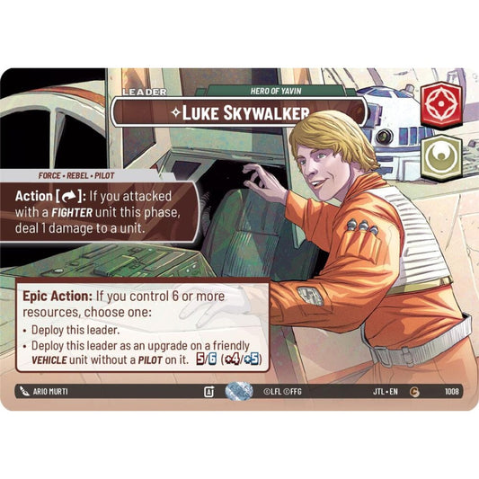 Luke Skywalker, C, JTL 1008) Showcase, Star Wars Unlimited