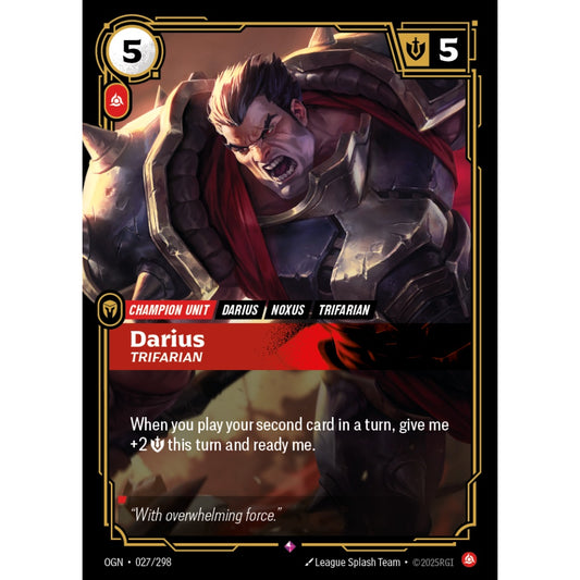 Darius, Trifarian OGN-027/298 Riftbound Card Game Origins Rare