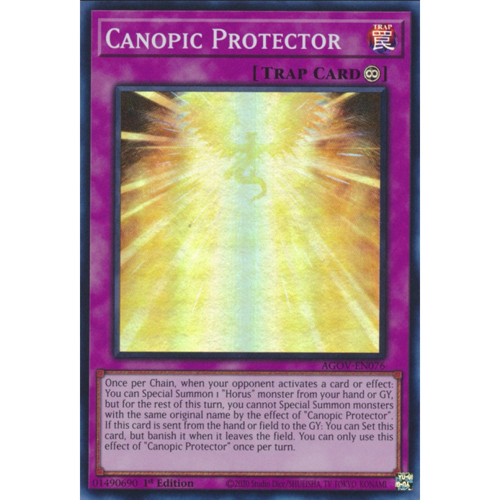 Canopic Protector, AGOV-EN076, Super Rare, Yu-Gi-Oh!, Age of Overlord