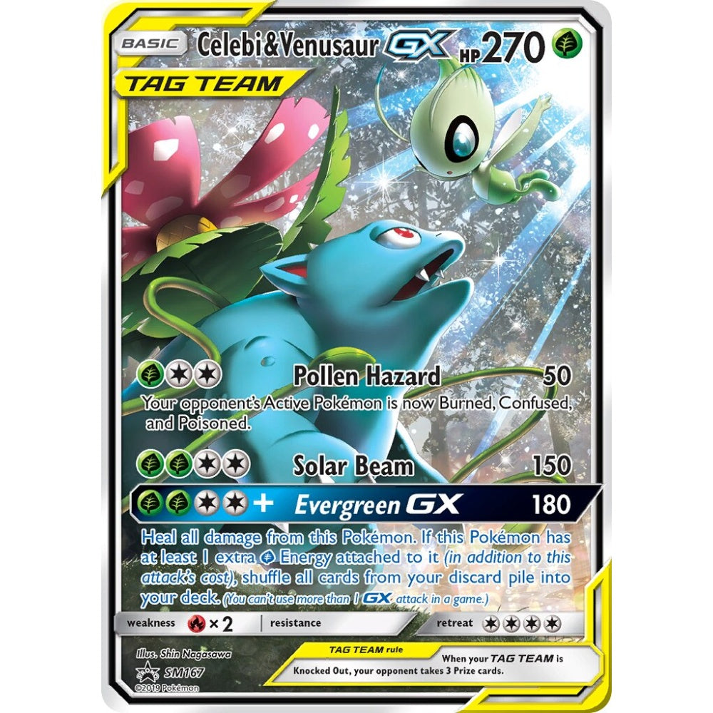 Celebi & Venusaur-GX Promo SM167 Pokemon Card Game Sun & Moon Promos