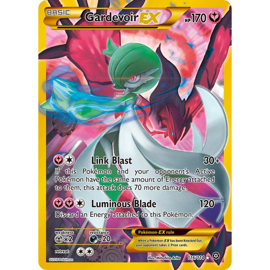 Gardevoir-EX Rare Secret 116/114 Pokemon Card Game Steam Siege