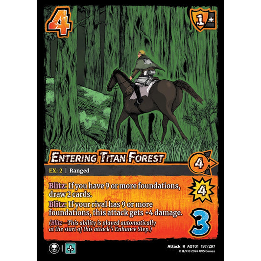 Entering Titan Forest, 197/297, R, UniVersus, Attack on Titan: Battle for Humanity