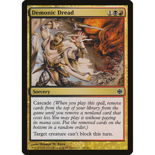 Demonic Dread common 38 Magic the Gathering Alara Reborn