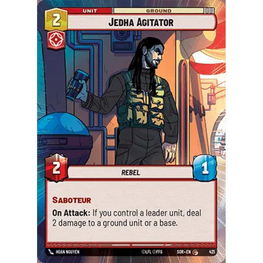 Jedha Agitator, 421, C, Star Wars Unlimited, Sparks Of Rebellion