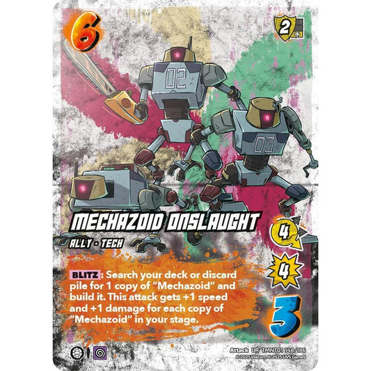Mechazoid Onslaught 148/186 TMNT01 Universus Teenage Mutant Ninja Turtles Attack UR