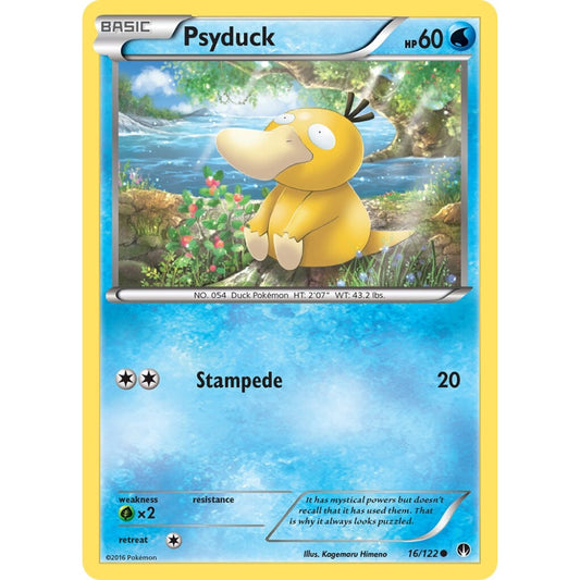 Psyduck Common 16/122 Pokemon Card Game BREAKpoint