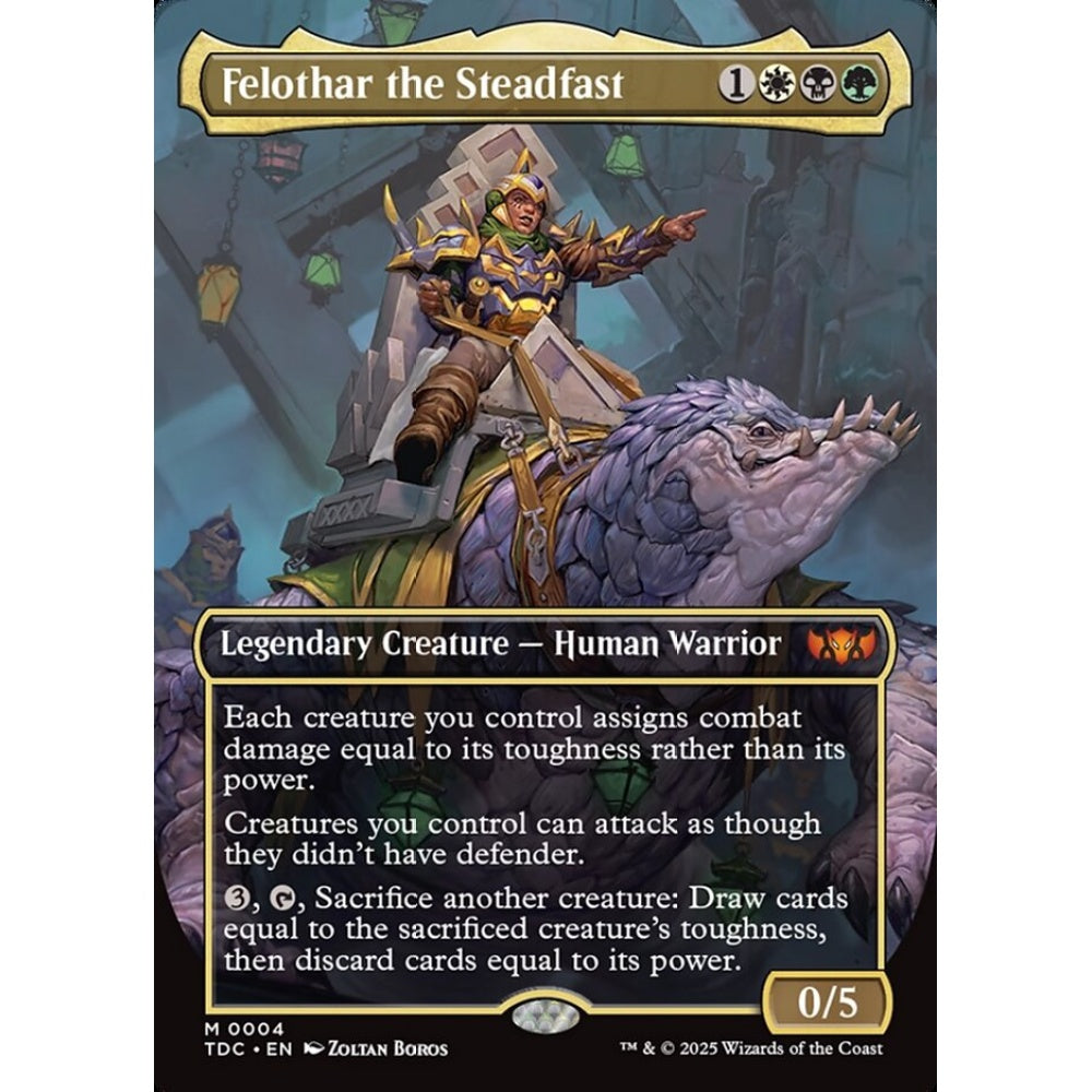 Felothar the Steadfast mythic 4 Magic the Gathering Tarkir: Dragonstorm Commander