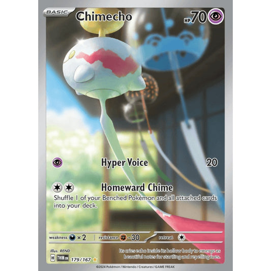 Chimecho Illustration Rare 179/167 Pokemon Card Game Twilight Masquerade