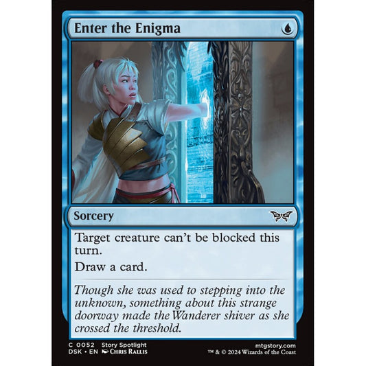 Enter the Enigma, 52, common, Magic: The Gathering, Duskmourn: House of Horror