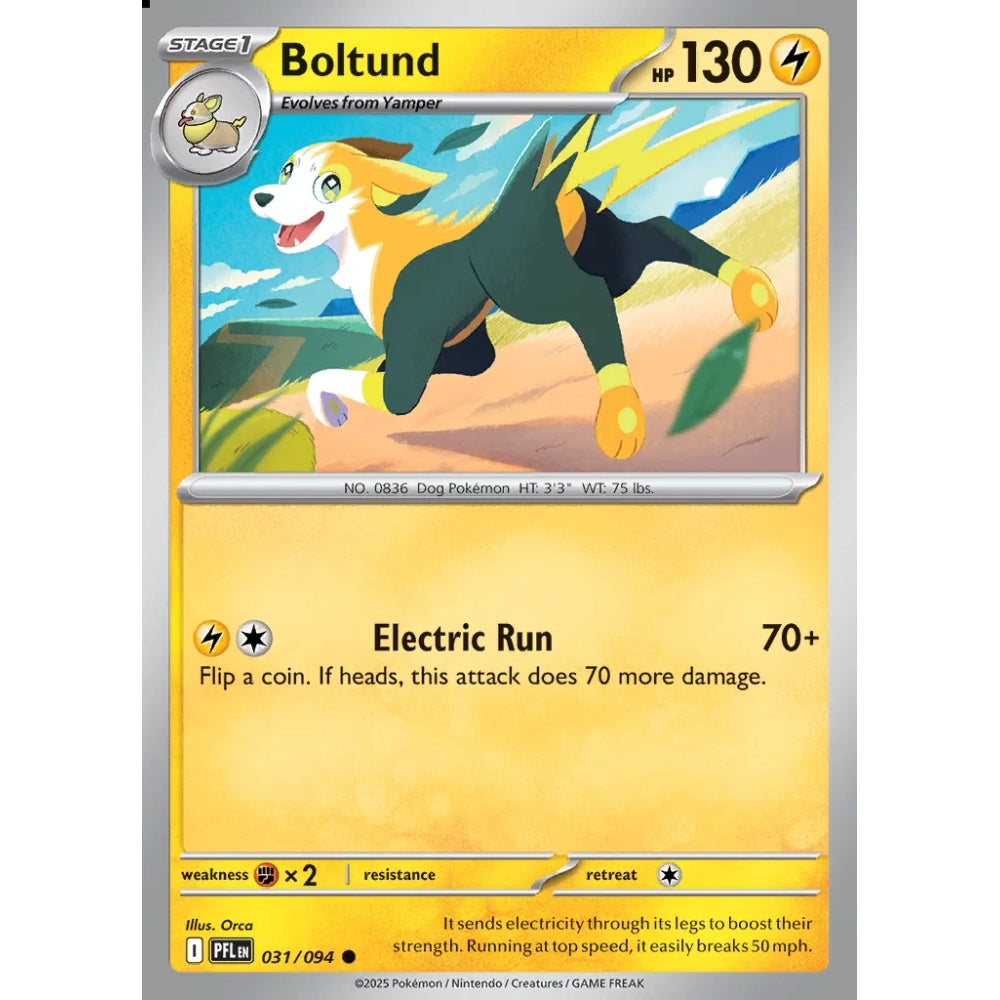 Boltund Common 031/094 Pokemon Card Game Phantasmal Flames