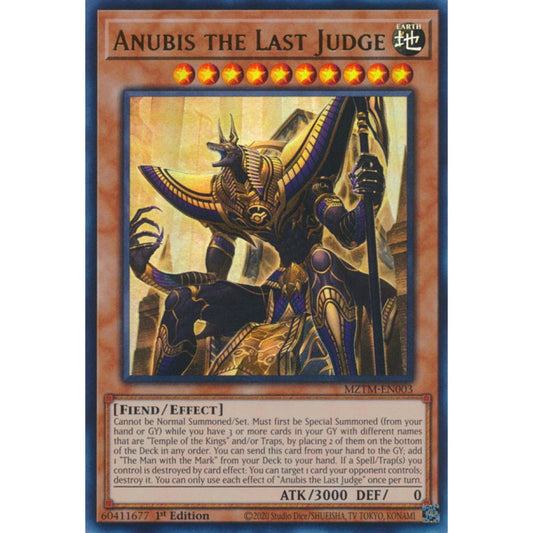 Anubis the Last Judge MZTM-EN003 Ultra Ultra Rare Yu-Gi-Oh Maze of the Master in Art