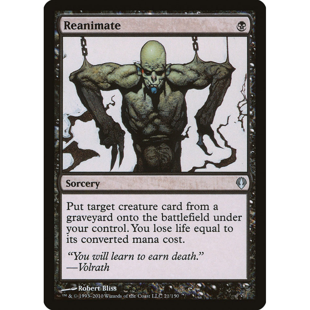 Reanimate uncommon 21 Magic the Gathering Archenemy