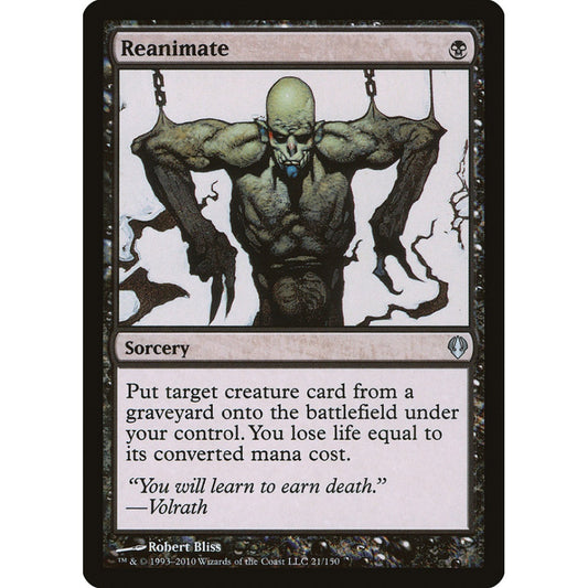 Reanimate uncommon 21 Magic the Gathering Archenemy