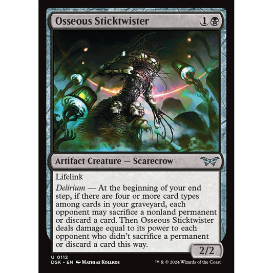 Osseous Sticktwister, 112, uncommon, Magic: The Gathering, Duskmourn: House of Horror
