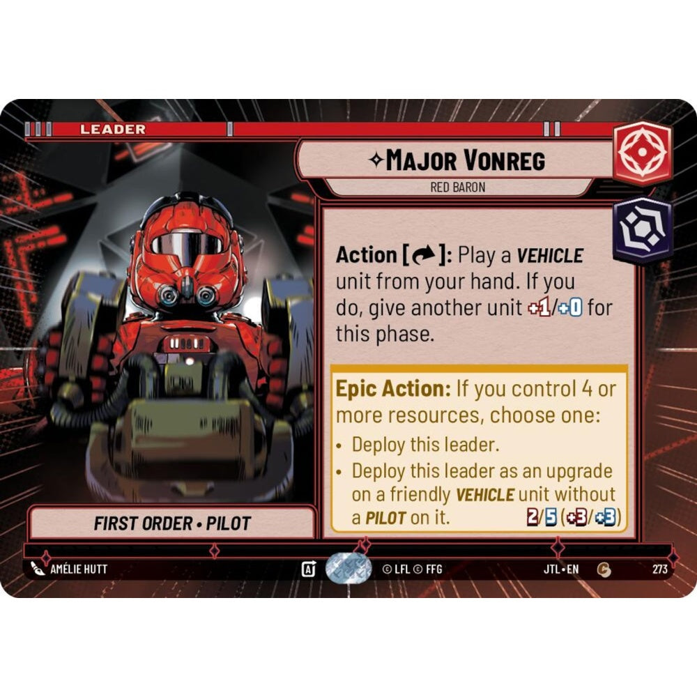 Major Vonreg, C, JTL 273) Hyperspace, Star Wars Unlimited