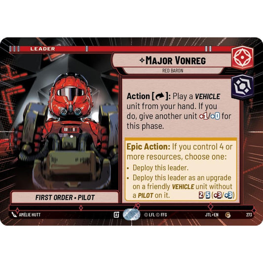 Major Vonreg, C, JTL 273) Hyperspace, Star Wars Unlimited