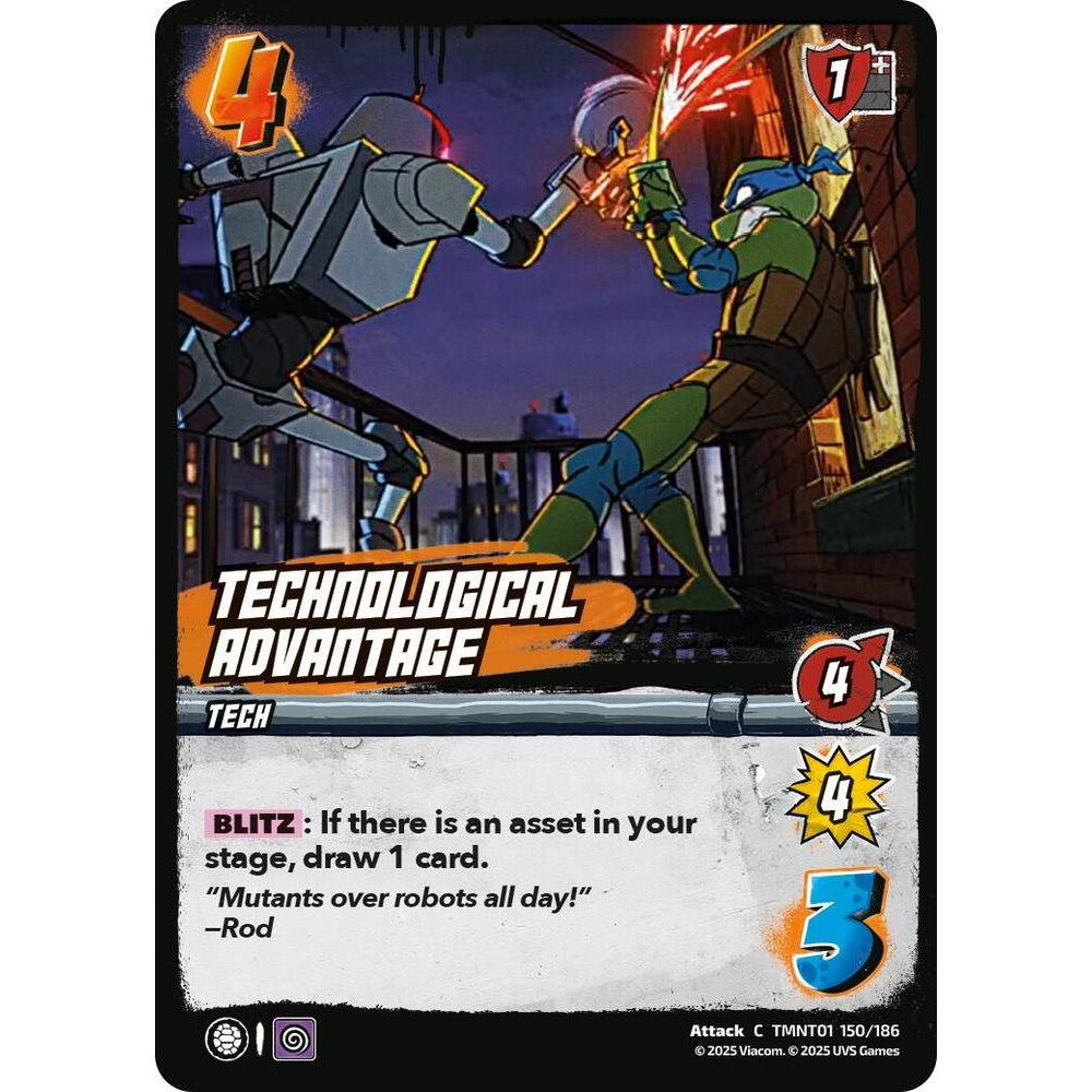 Technological Advantage 150/186 TMNT01 Universus Teenage Mutant Ninja Turtles Attack C