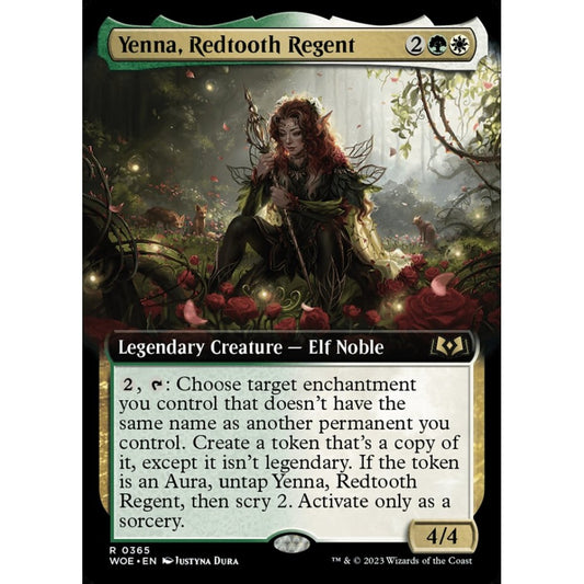 Yenna, Redtooth Regent, rare, 365, Magic the Gathering, Wilds of Eldraine