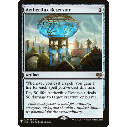 Aetherflux Reservoir rare KLD-192 Magic the Gathering The List