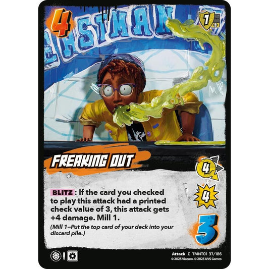 Freaking Out 37/186 TMNT01 Universus Teenage Mutant Ninja Turtles Attack C