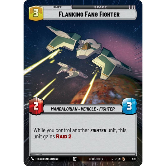 Flanking Fang Fighter, C, JTL 519) Hyperspace, Star Wars Unlimited