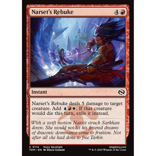 Narset's Rebuke common 114 Magic the Gathering Tarkir: Dragonstorm