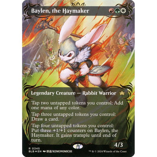Baylen, the Haymaker, 345, rare, Magic: The Gathering, Bloomburrow