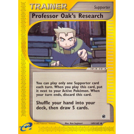 Professor Oak's Research Uncommon 149/165 Pokemon Card Game Expedition Base Set