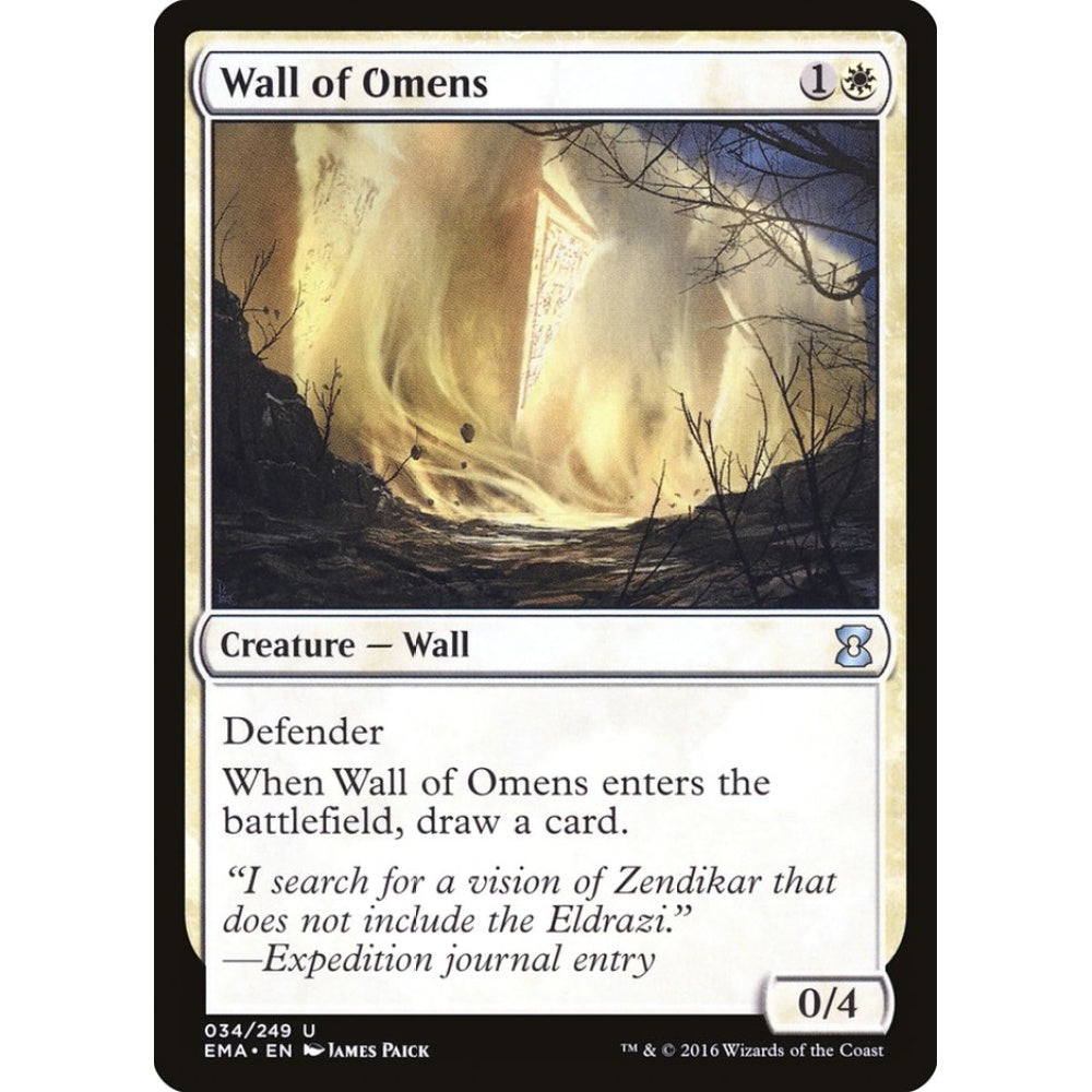 Wall of Omens uncommon 34 Magic the Gathering Eternal Masters