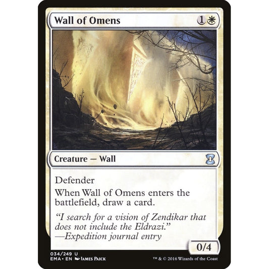 Wall of Omens uncommon 34 Magic the Gathering Eternal Masters