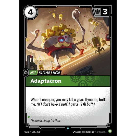 Adaptatron OGN-056/298 Riftbound Card Game Origins Uncommon