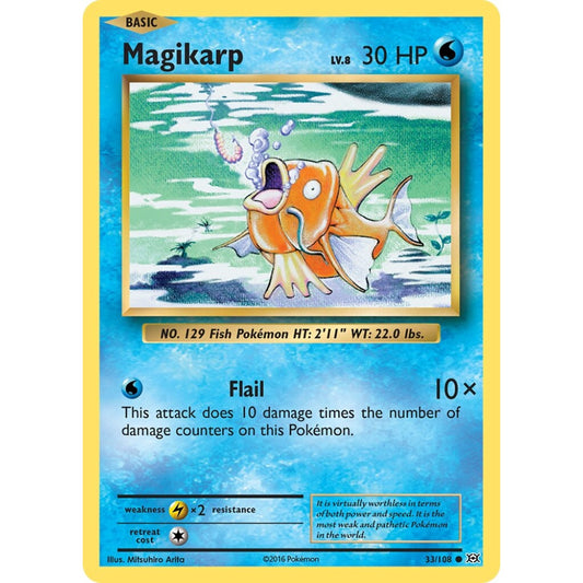 Magikarp Common 33/108 Pokemon Card Game Evolutions