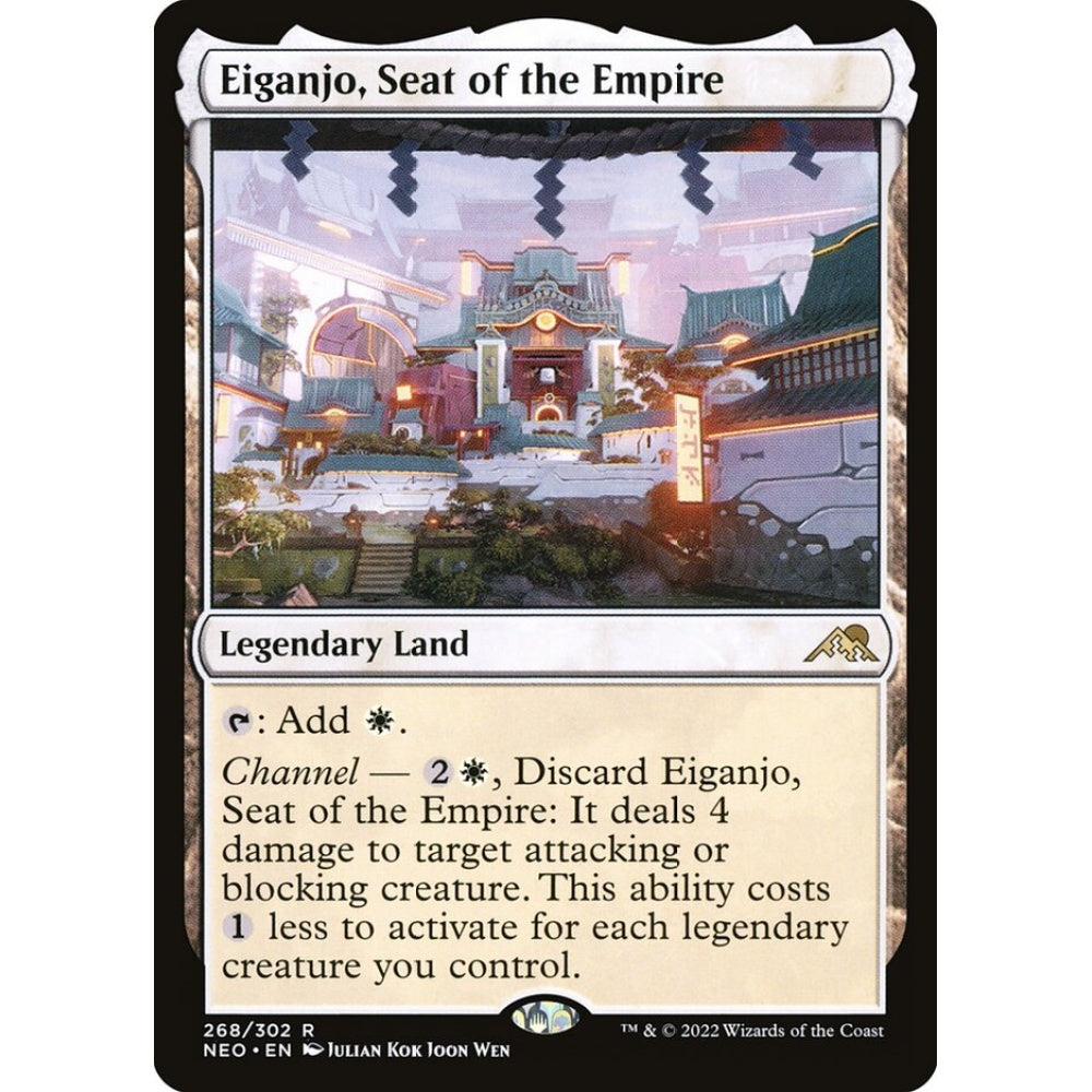 Eiganjo, Seat of the Empire rare 268 Magic the Gathering Kamigawa: Neon Dynasty Japanese