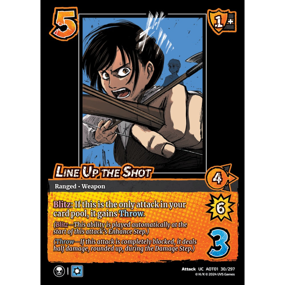 Line Up the Shot, 30/297, UC, UniVersus, Attack on Titan: Battle for Humanity
