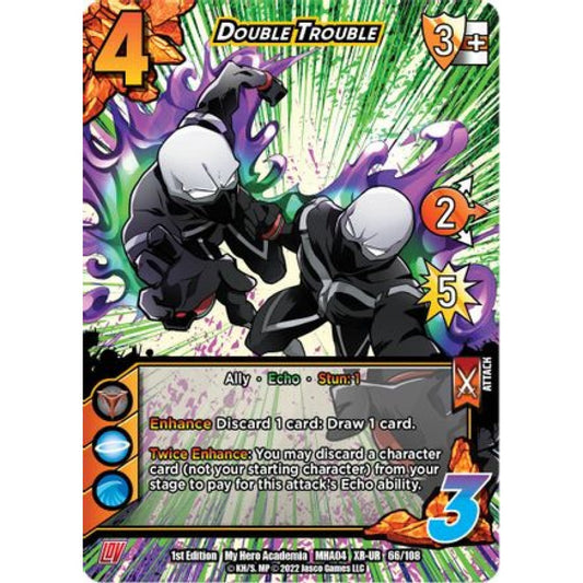 Double Trouble, 066/108, XR-UR, UniVersus, MHA04 League of Villains