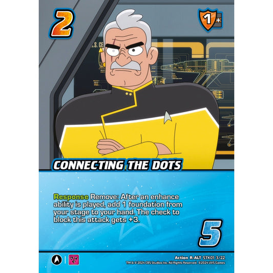 Connecting the Dots, 3/22, STK01, Universus, Star Trek Lower Decks Challenger Decks, Action, R-ALT