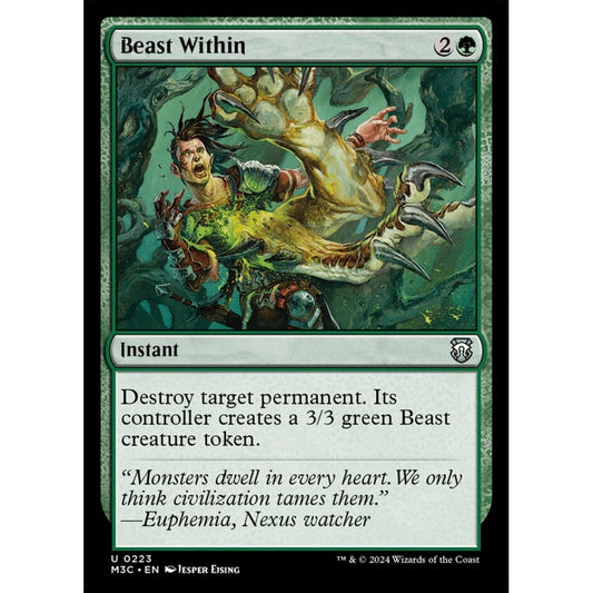 Beast Within, 223, uncommon, Magic: The Gathering, Modern Horizons 3