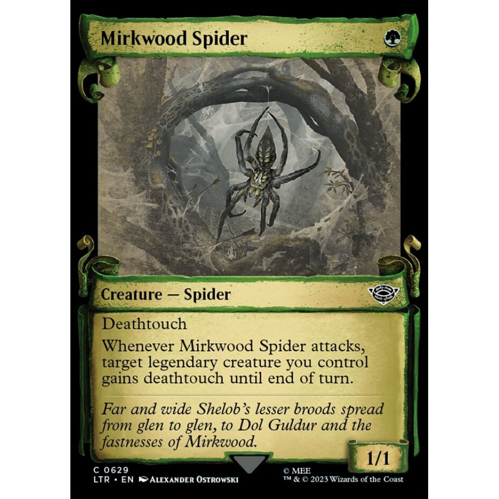 Mirkwood Spider, common, 629, Magic the Gathering, The Lord of the Rings: Tales of Middle-earth