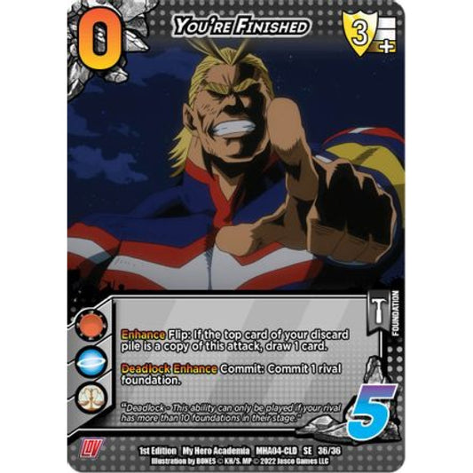 You're Finished, 36/36, SE, UniVersus, MHA04 League of Villains