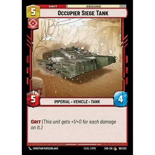 Occupier Siege Tank, 165, C, Star Wars Unlimited, Sparks Of Rebellion