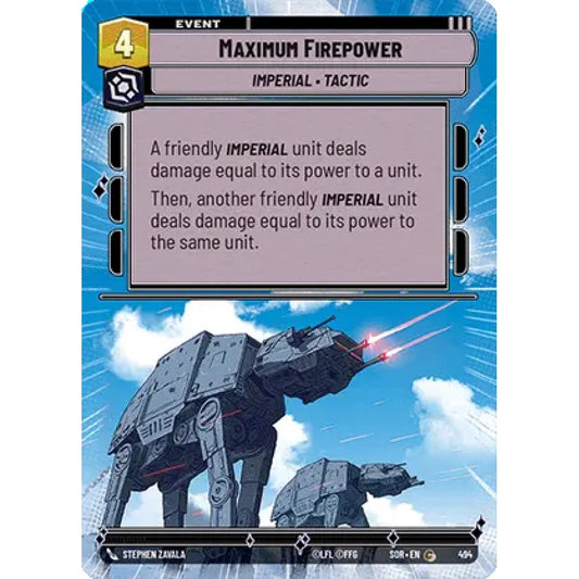 Maximum Firepower, 494, C, Star Wars Unlimited, Sparks Of Rebellion