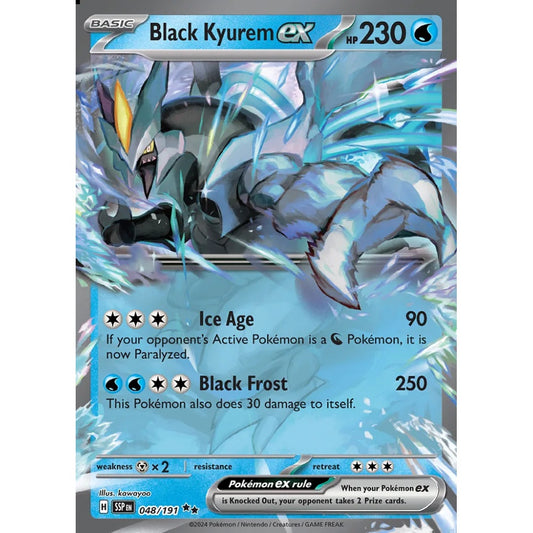 Black Kyurem ex Double Rare 048/191 Pokemon Card Game Surging Sparks
