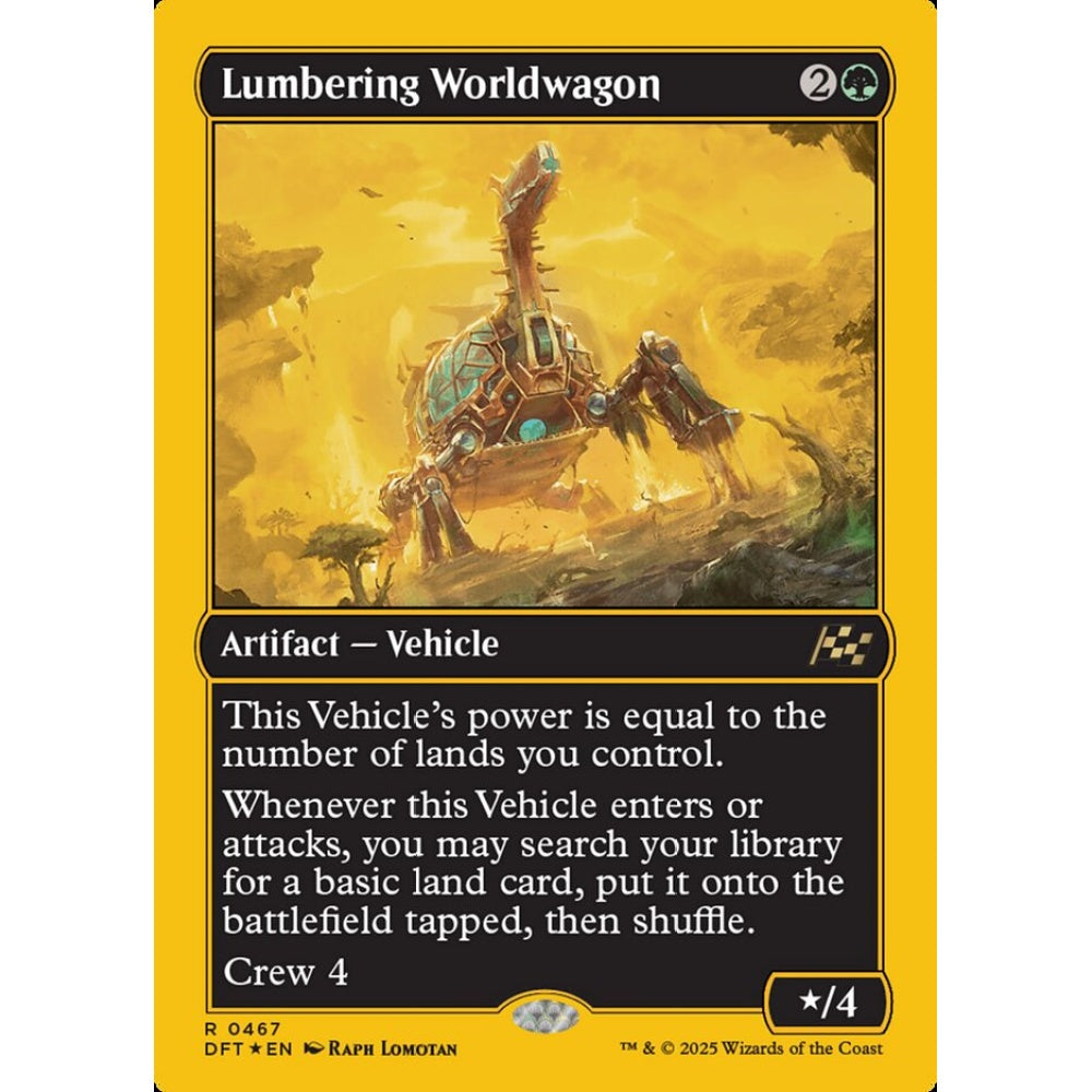 Lumbering Worldwagon, 467, rare, Magic: The Gathering, Aetherdrift