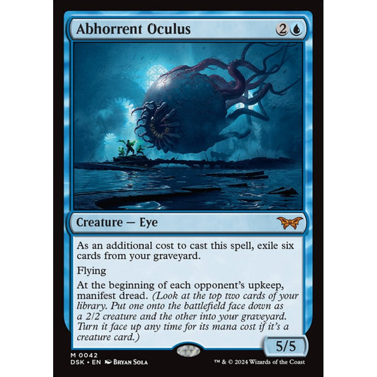 Abhorrent Oculus, 42, mythic, Magic: The Gathering, Duskmourn: House of Horror