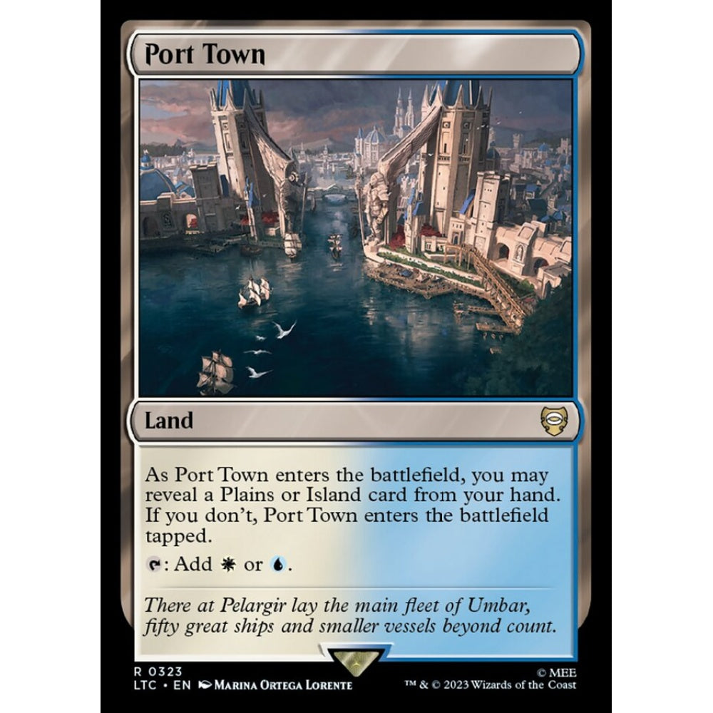Port Town, rare, 323, Magic the Gathering, Tales of Middle-earth Commander