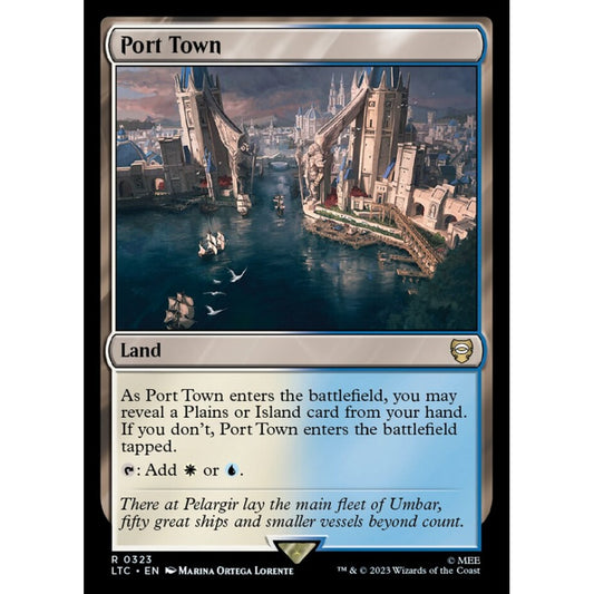 Port Town, rare, 323, Magic the Gathering, Tales of Middle-earth Commander