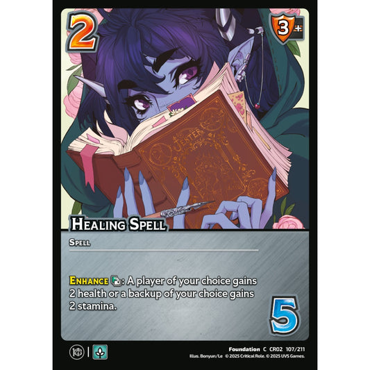 Healing Spell, 107/211, CR02, Universus, Critical Role: Heroes Of Exandria, Foundation, C