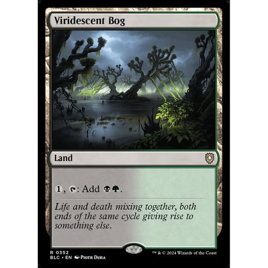 Viridescent Bog, 352, rare, Magic: The Gathering, Bloomburrow